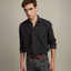 Camisa Hombre Denim Manga Larga Colt Negro