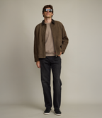 Chaqueta Hombre 100% Cuero Cuello Cotelé Paul