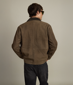 Chaqueta Hombre 100% Cuero Cuello Cotelé Paul