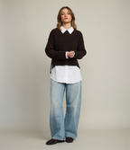 Sweater Mujer 100% Algodón Marta Café Chocolate