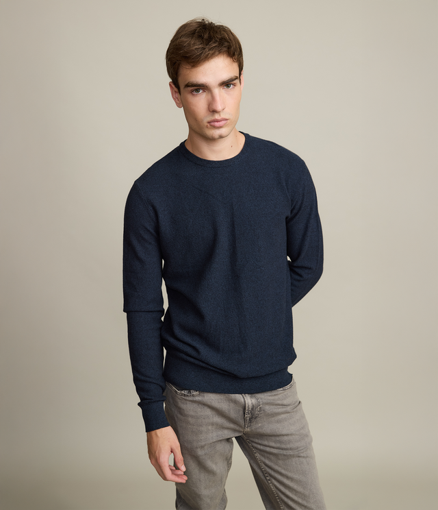 Sweater Hombre 100% Algodón Acra Azul Marino