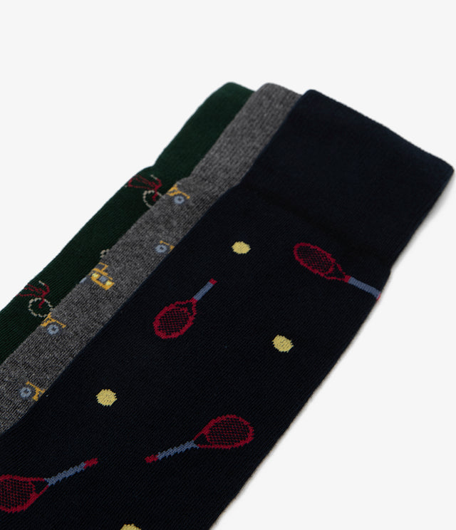 Tripack  Calcetines Hombre Sport Blue