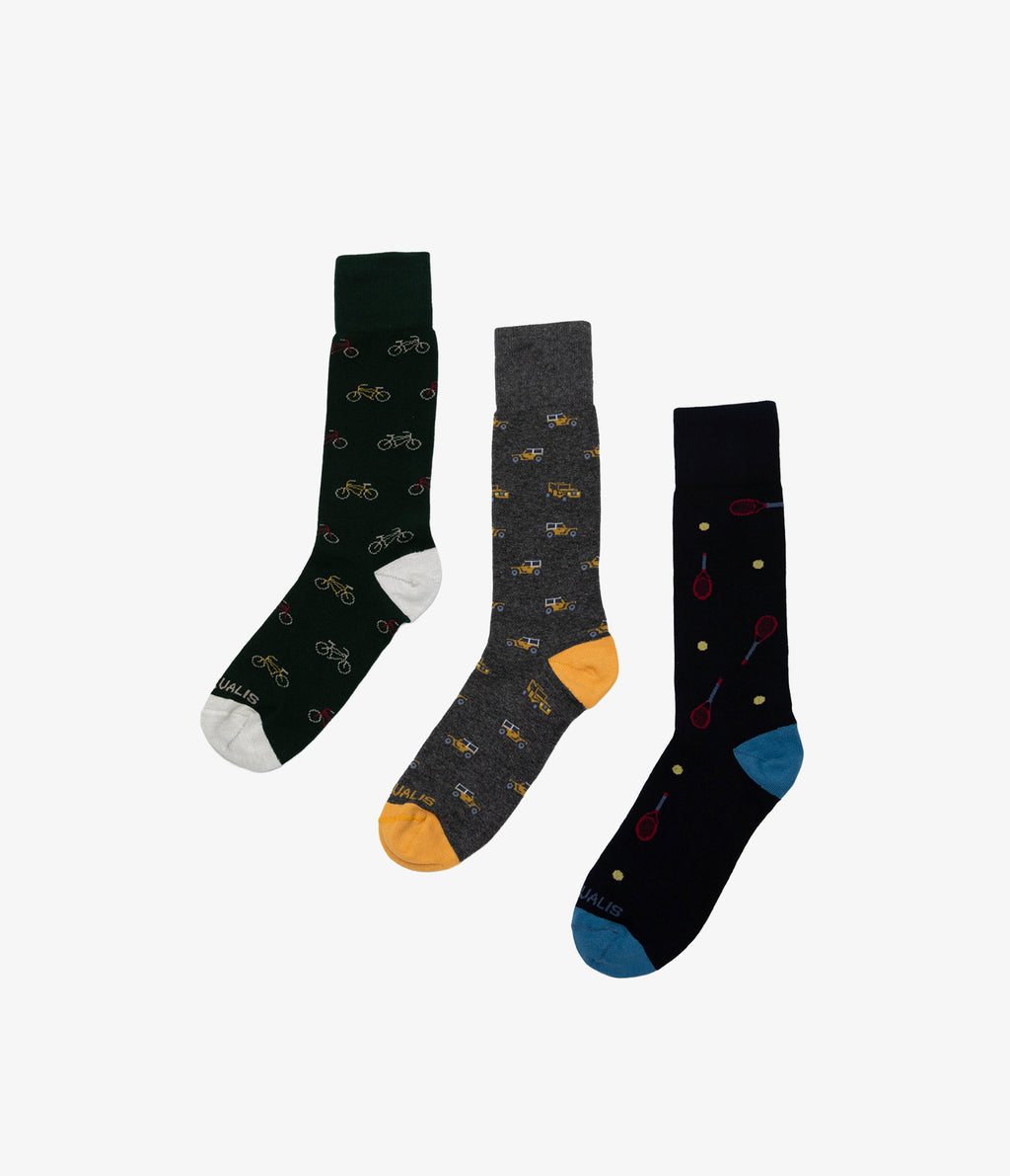 Tripack  Calcetines Hombre Sport Blue