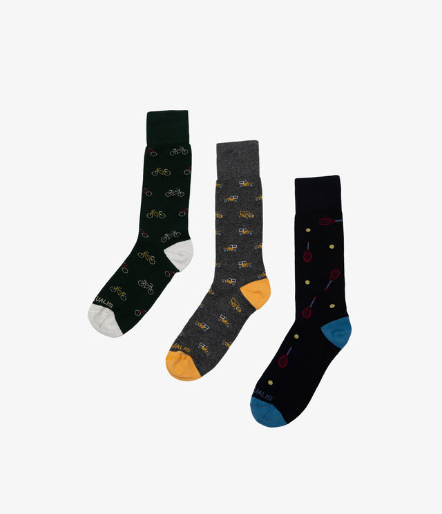 Tripack  Calcetines Hombre Sport Blue