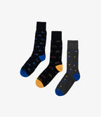 Tripack  Calcetines Hombre Sport Red