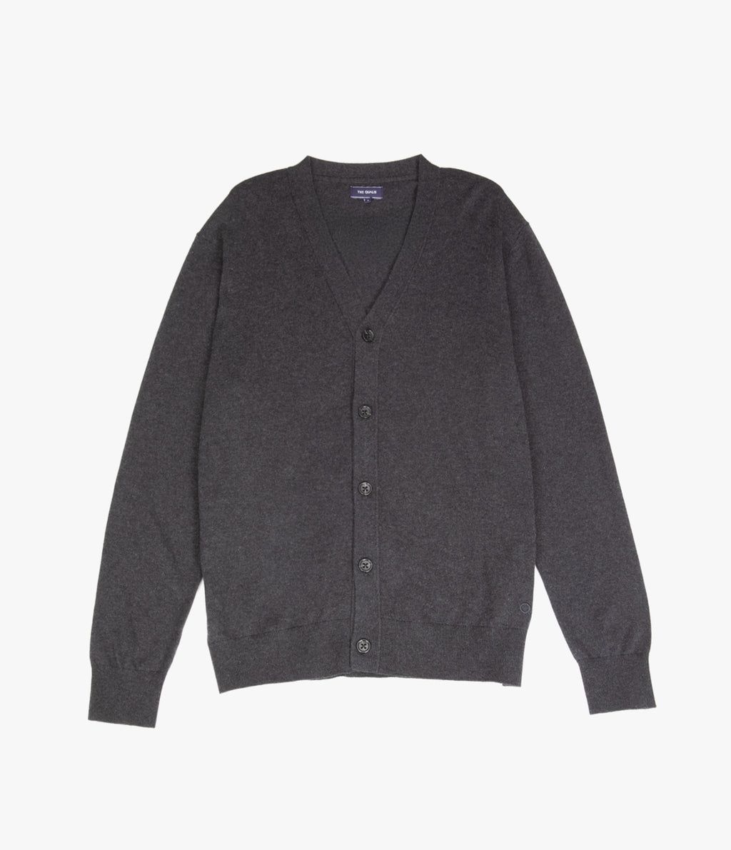 Cardigan Hombre Algodón Merino Balmai Gris Marengo