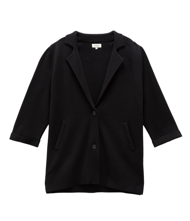 Blazer Mujer 100% Algodón Francia Negro