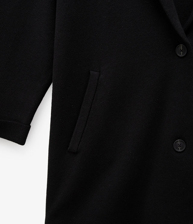 Blazer Mujer 100% Algodón Francia Negro