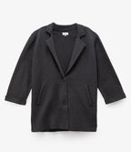 Blazer Mujer 100% Algodón Francia Gris Grafito