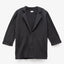 Blazer Mujer 100% Algodón Francia Gris Grafito