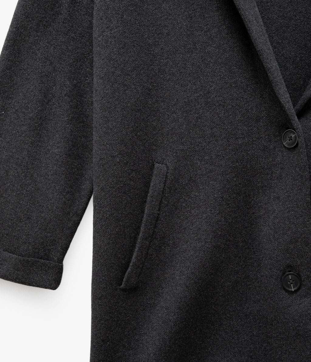 Blazer Mujer 100% Algodón Francia Gris Grafito