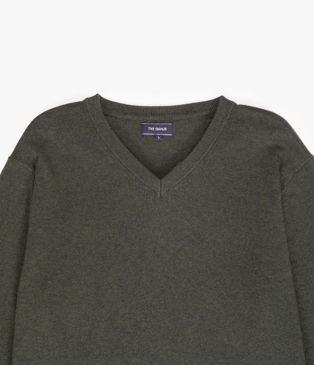 Sweater Hombre Algodón Merino Daloa Verde Oscuro