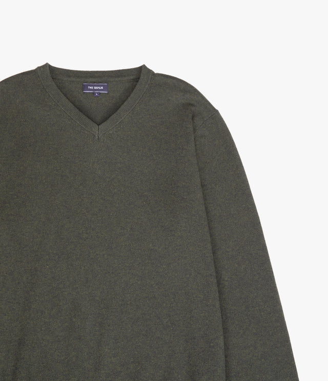 Sweater Hombre Algodón Merino Daloa Verde Oscuro