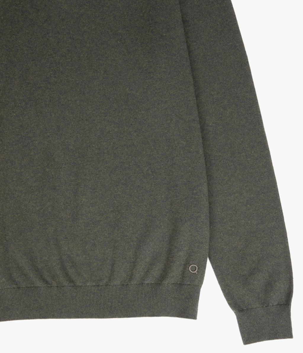 Sweater Hombre Algodón Merino Daloa Verde Oscuro