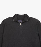 Sweater Hombre 100% Algodón Acra Half Zipper Gris Marengo