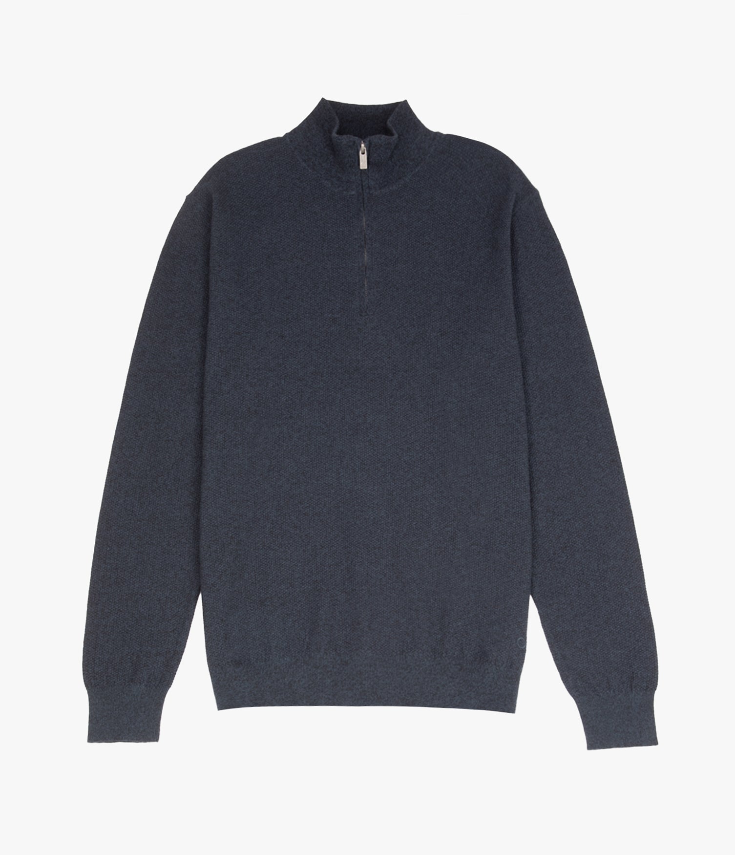 Sweater Hombre 100% Algodón Acra Half Zipper Azul Marino