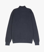 Sweater Hombre 100% Algodón Acra Half Zipper Azul Marino