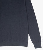 Sweater Hombre 100% Algodón Acra Half Zipper Azul Marino