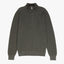 Sweater Hombre 100% Algodón Acra Half Zipper Verde Oscuro