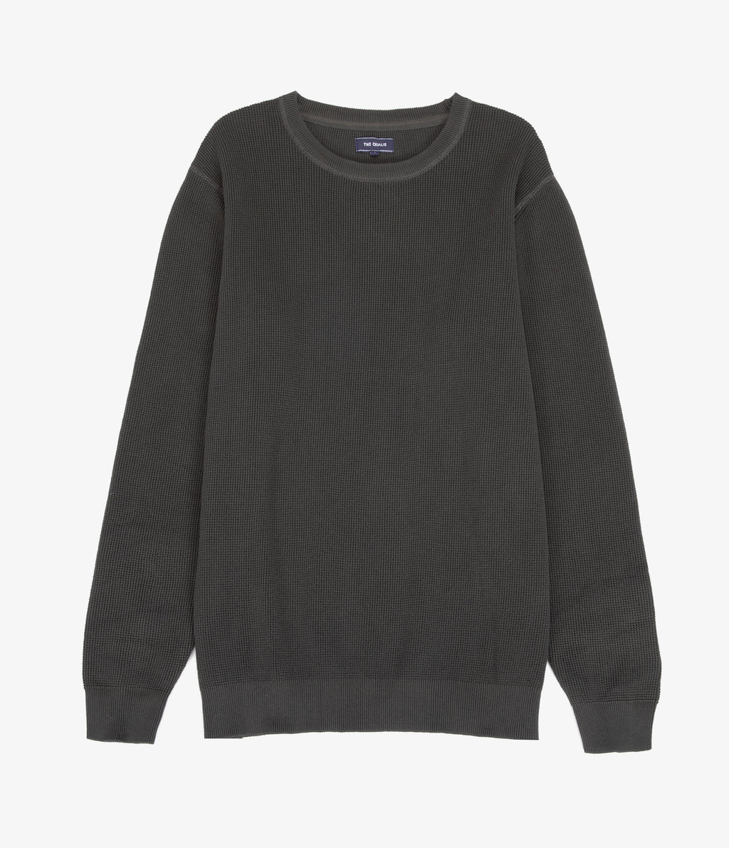 Sweater Hombre 100% algodón Waffle Verde