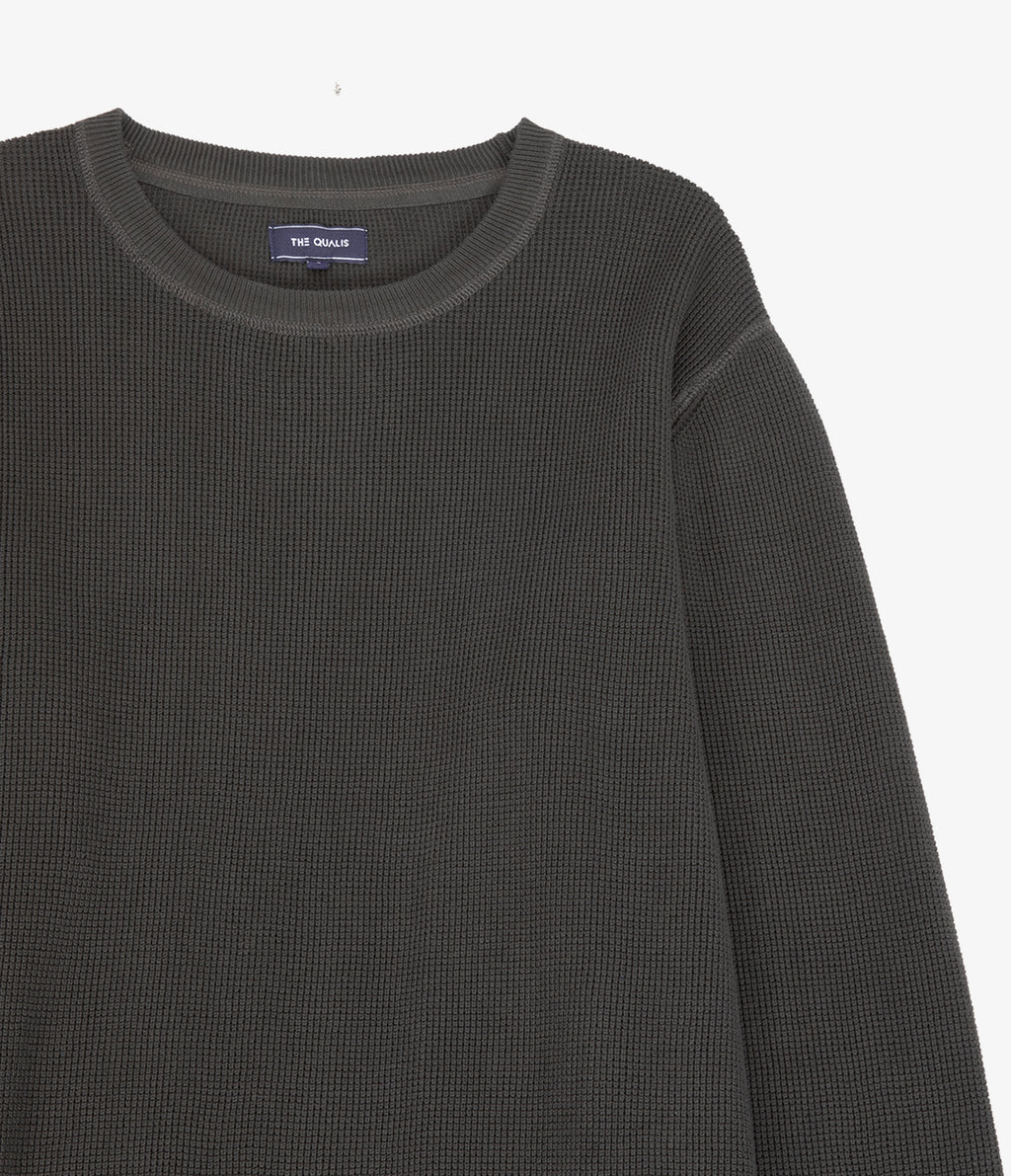 Sweater Hombre 100% algodón Waffle Verde