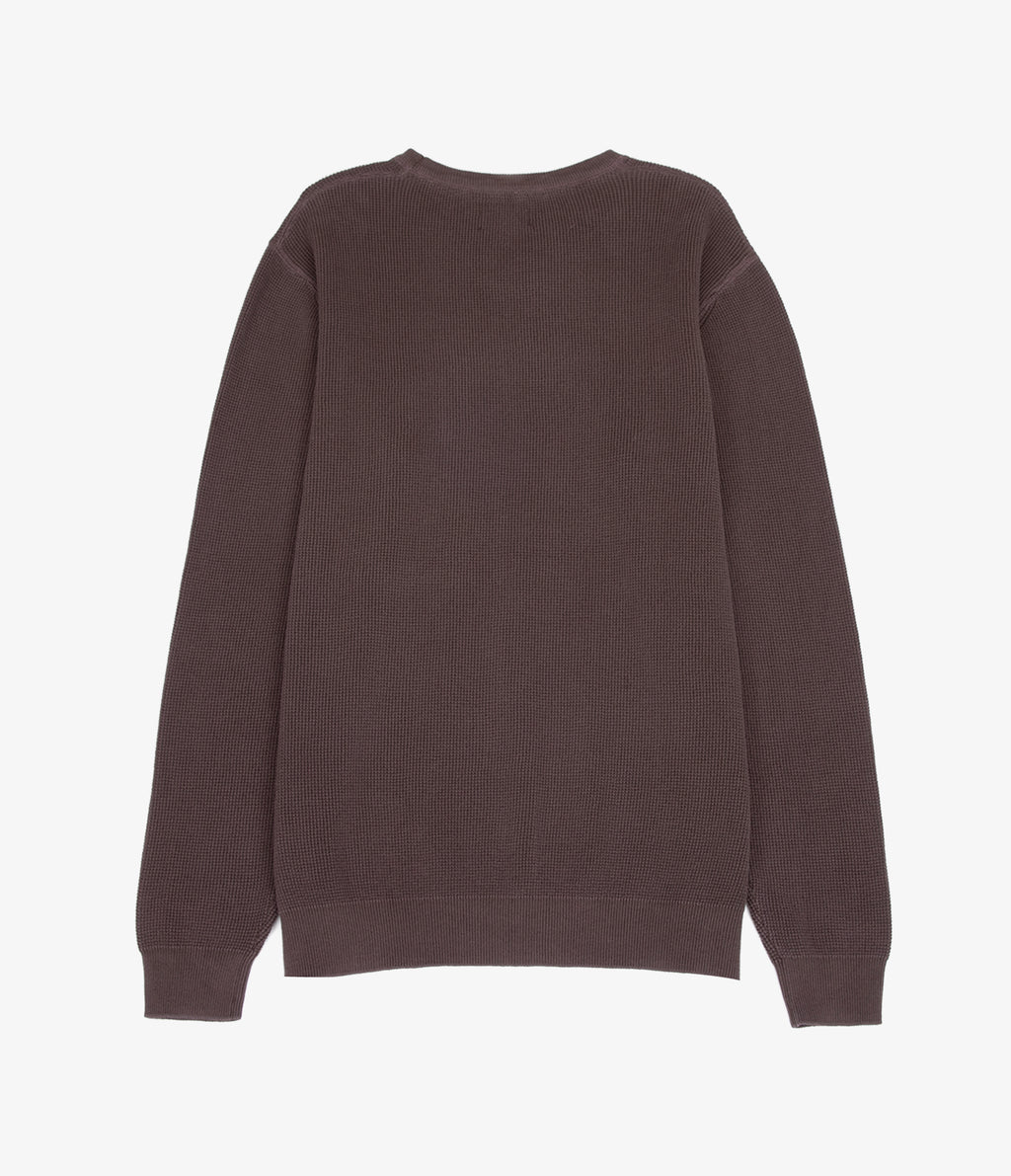 Sweater Hombre 100% algodón Waffle Morado