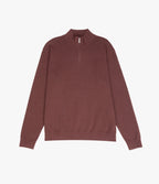 Sweater Hombre Tokio Half Zipper Burdeo