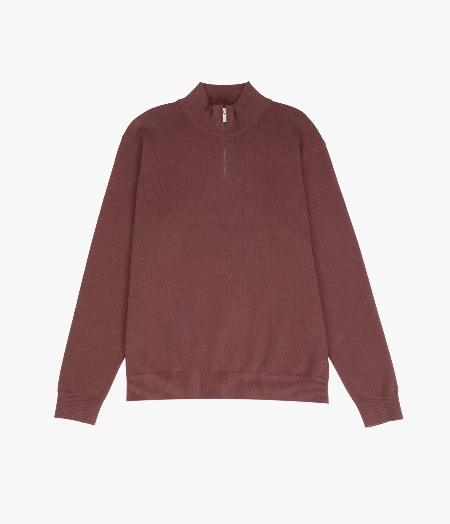 Sweater Hombre Tokio Half Zipper Burdeo