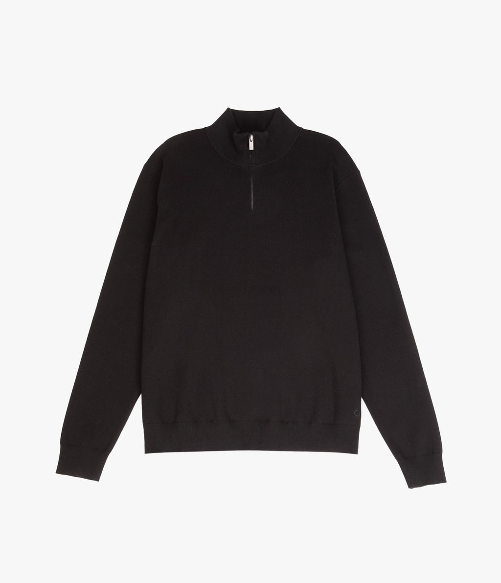 Sweater Hombre Tokio Half Zipper Negro