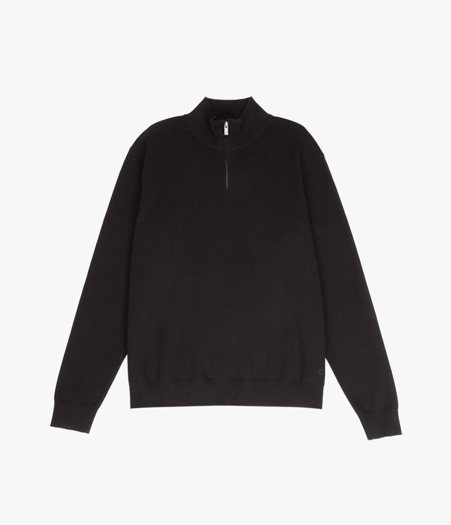 Sweater Hombre Tokio Half Zipper Negro