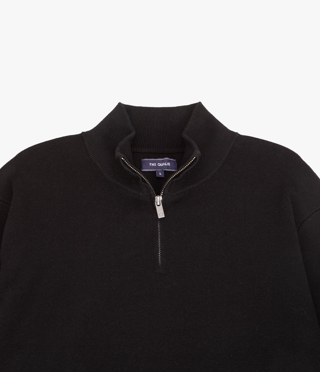 Sweater Hombre Tokio Half Zipper Negro