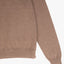 Sweater Hombre Algodón con Lana Merino Medio Cierre Café