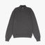 Sweater Hombre Algodón con Lana Merino Medio Cierre Gris marengo