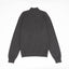 Sweater Hombre Algodón con Lana Merino Medio Cierre Gris marengo