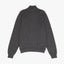 Sweater Hombre Algodón con Lana Merino Cierre Gris Marengo