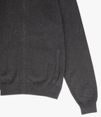 Sweater Hombre Algodón con Lana Merino Cierre Gris Marengo