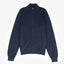 Sweater Hombre Algodón con Lana Merino Cierre Azul Marino