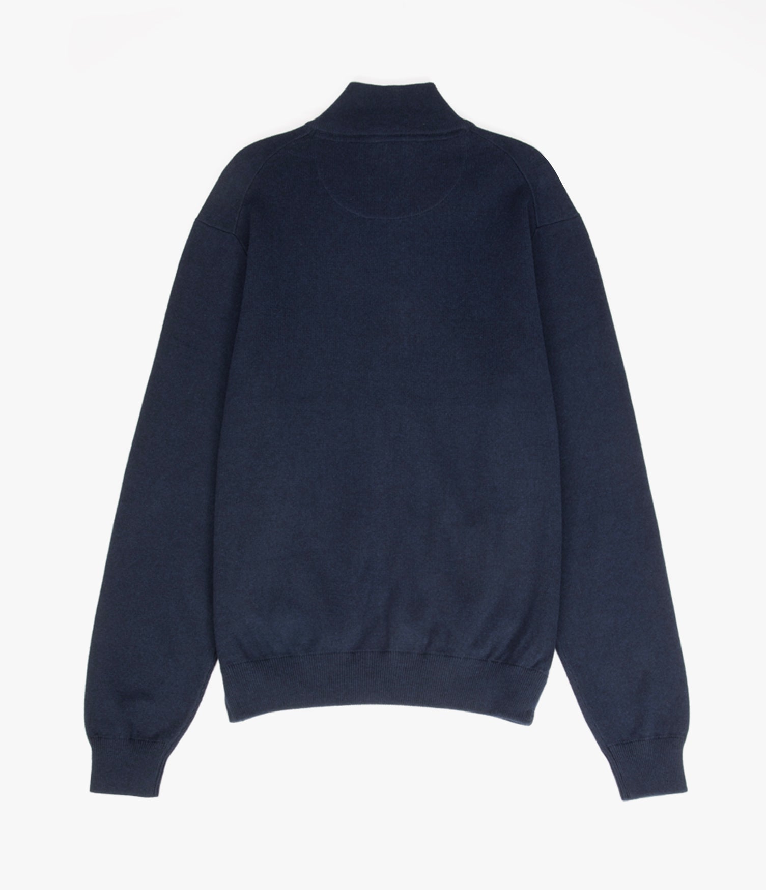Sweater Hombre Algodón con Lana Merino Cierre Azul Marino