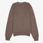 Sweater Hombre Algodón con Lana Merino Cuello Redondo Café