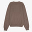 Sweater Hombre Algodón con Lana Merino Cuello Redondo Café