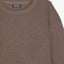 Sweater Hombre Algodón con Lana Merino Cuello Redondo Café