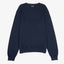 Sweater Hombre Algodón con Lana Merino Cuello Redondo Azul Marino