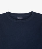Sweater Hombre Algodón con Lana Merino Cuello Redondo Azul Marino