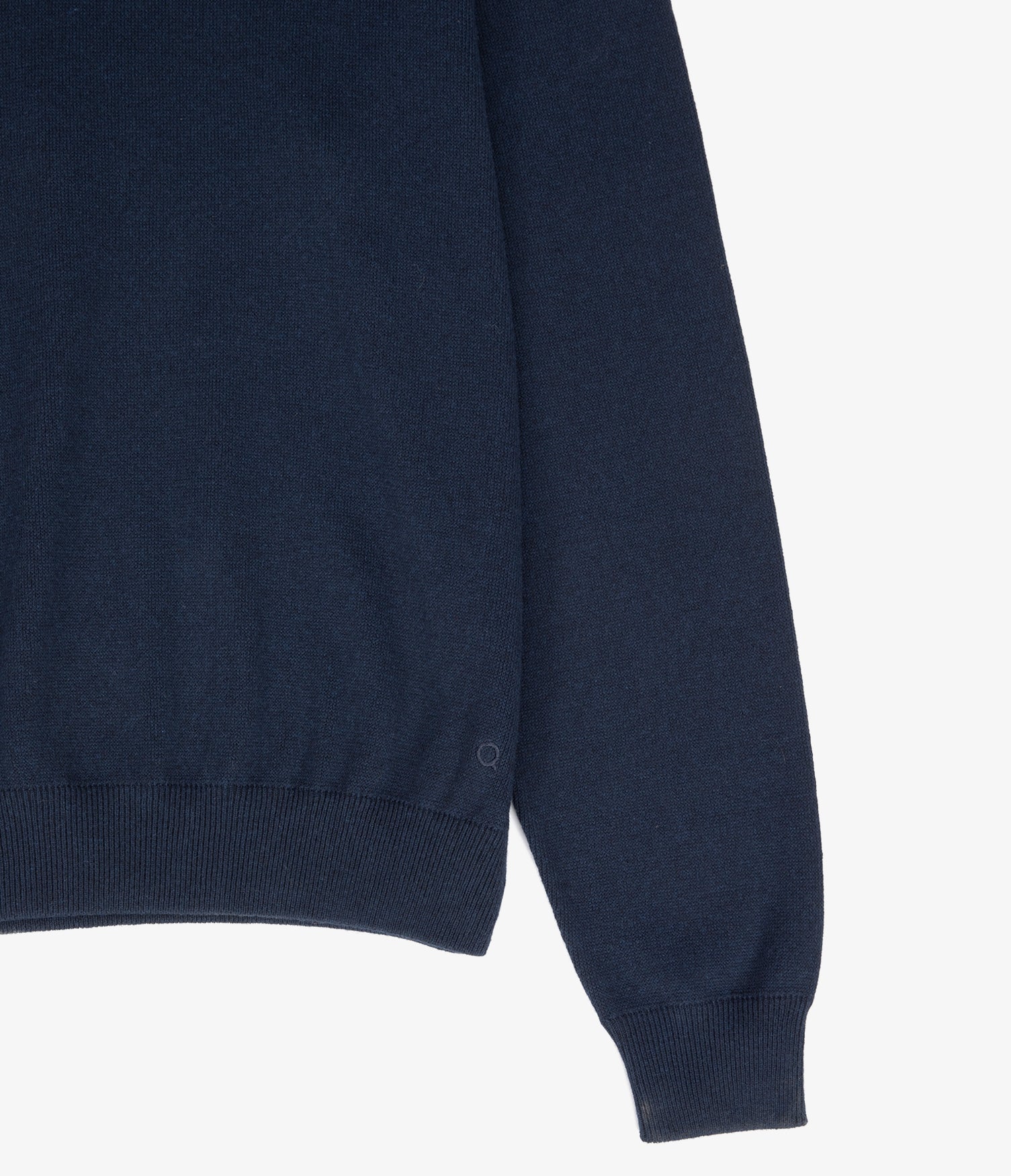 Sweater Hombre Algodón con Lana Merino Cuello Redondo Azul Marino