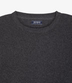 Sweater Hombre Algodón con Lana Merino Cuello Redondo Gris Marengo