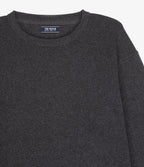 Sweater Hombre Algodón con Lana Merino Cuello Redondo Gris Marengo