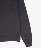 Sweater Hombre Algodón con Lana Merino Cuello Redondo Gris Marengo