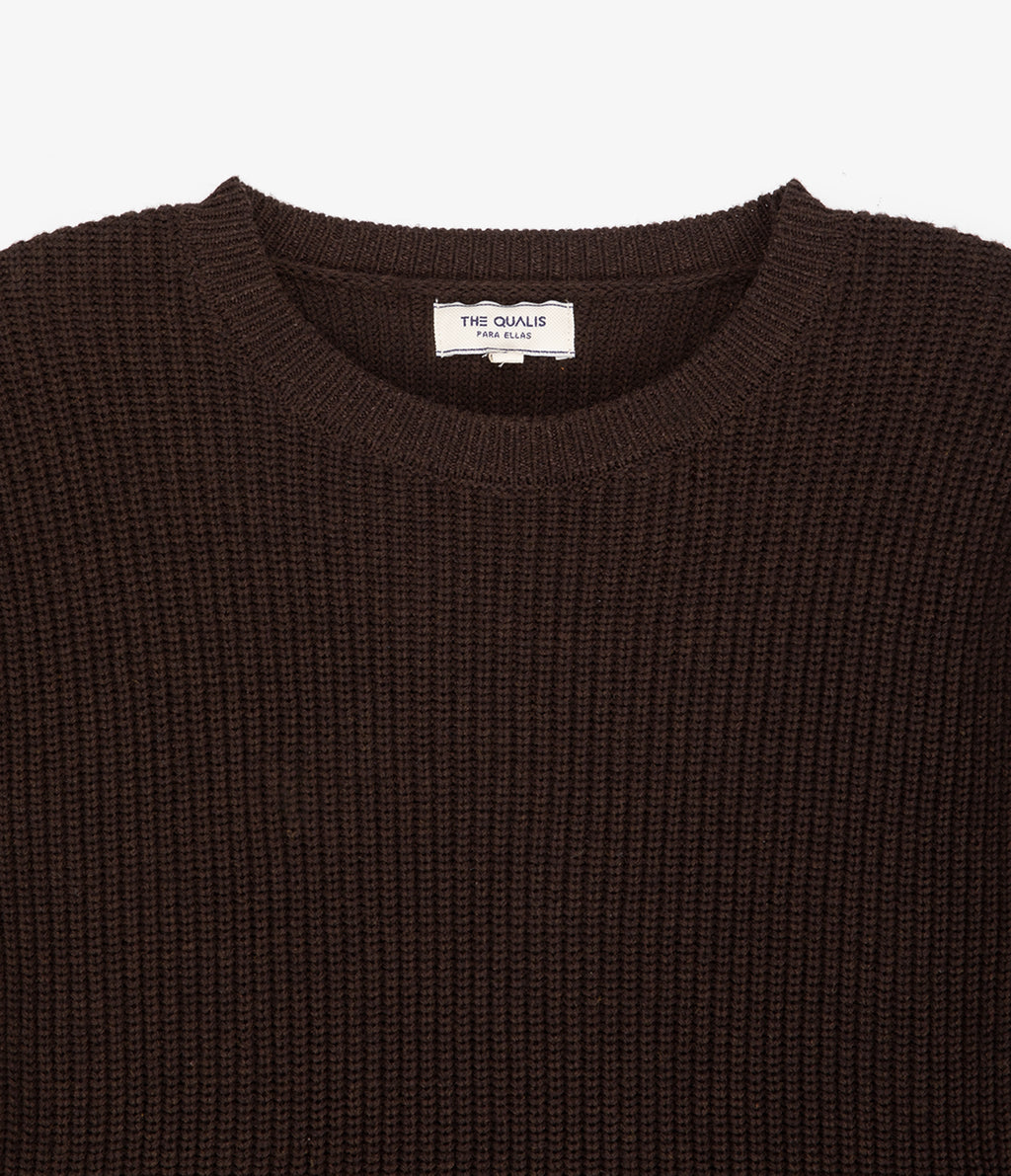 Sweater Mujer 100% Algodón Marta Café Chocolate