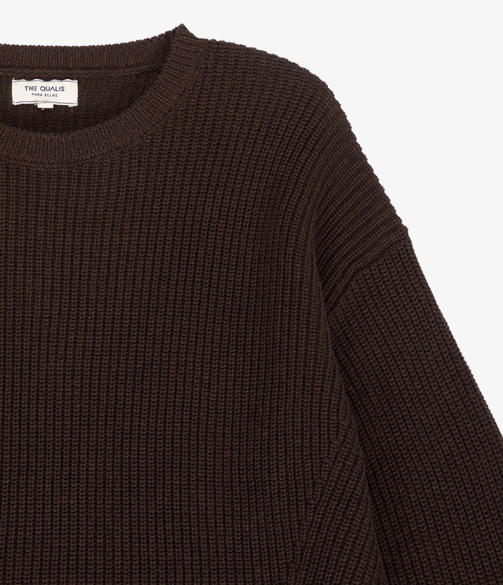 Sweater Mujer 100% Algodón Marta Café Chocolate