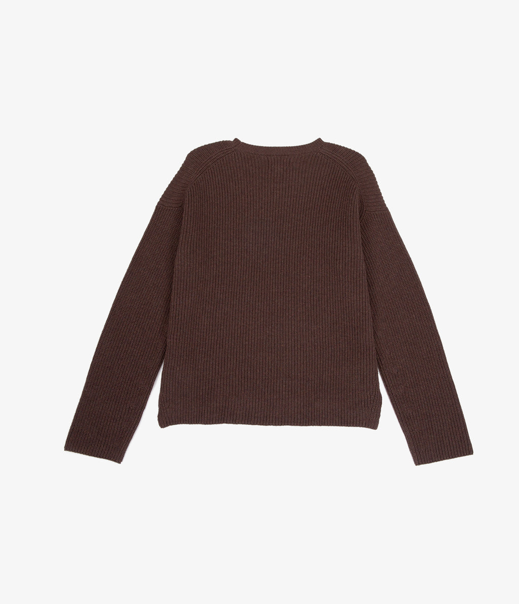 Sweater Mujer 100% Algodón Marta Café Rojizo